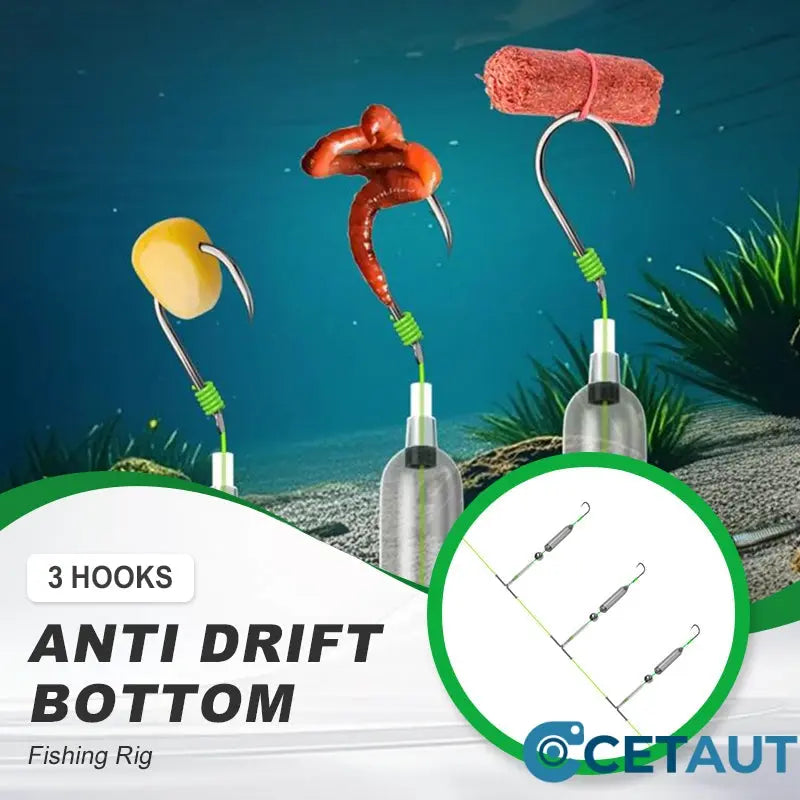 🔥Mehr Kaufen Mehr Sparen🔥3 Haken Anti Drift Bottom Fishing Rig cetaut