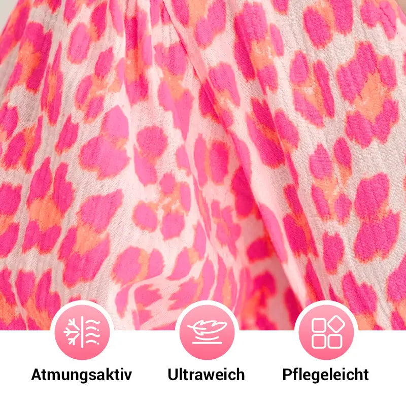 🌈🌻Sommer-Hot-Sale - 51% Rabatt🌸Damenkleid mit V-Ausschnitt und Druck cetaut