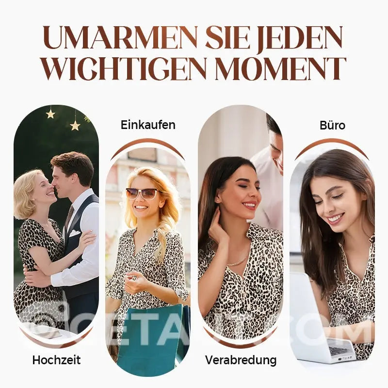 🎉 Sommerschlussverkauf 55% Rabatt 🛍️🏆Trendy Leopard Print V-Ausschnitt Kleid für Frauen mit lockerer Passform cetaut