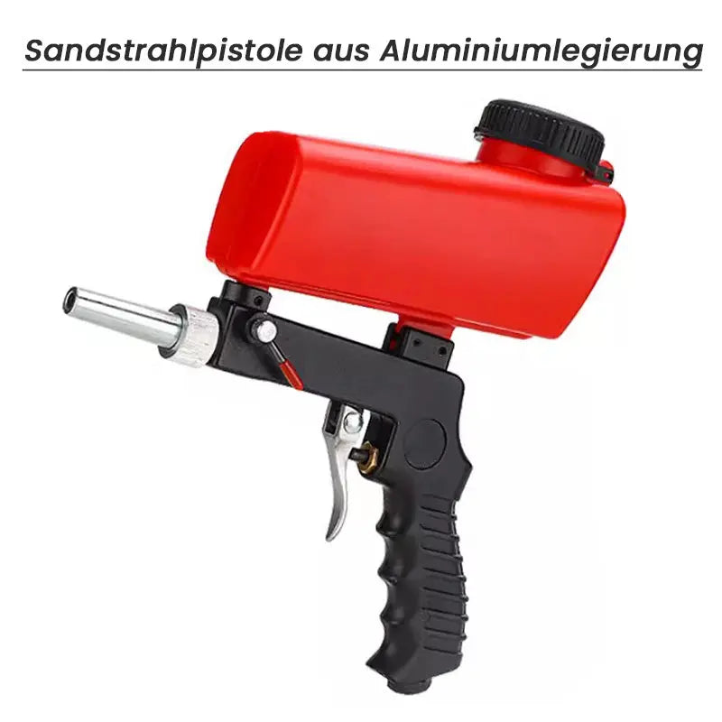 🛠️ Professionelle tragbare Sandstrahlpistole – Leicht, sicher & effektiv für Rostentfernung, Autoreinigung & DIY-Projekte | Inkl. 3 Düsen cetaut