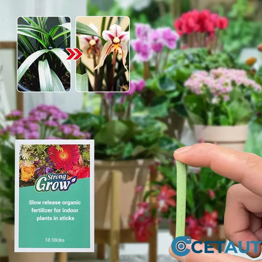 🌱Pflanzenpower ohne Stress –💥 Langzaam vrijkomende organische meststof in stickvorm voor kamerplanten cetaut