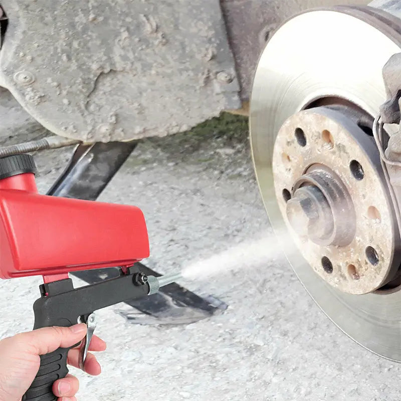 🛠️ Professionelle tragbare Sandstrahlpistole – Leicht, sicher & effektiv für Rostentfernung, Autoreinigung & DIY-Projekte | Inkl. 3 Düsen cetaut
