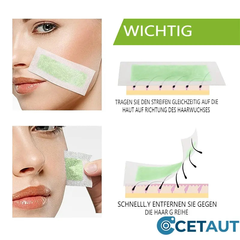 👉Glatt wie Seide, stark wie Wachs – 28 Tage ohne🔥  Rasieren50% RABATT🔥  auf 90er Pack Wachsstreifen zur Haarentfernung – Jetzt glatte Haut genießen! cetaut