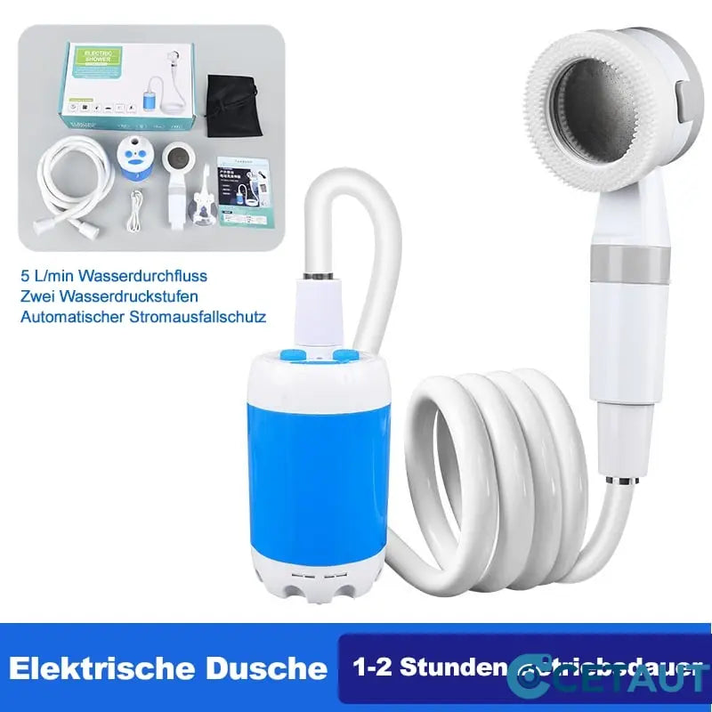 🚿 Frisch bleiben im Freien - 50% OFF - 🔥 Tragbare Campingdusche mit einstellbarem Durchfluss - für eine einfache und bequeme Reinigung im Freien! cetaut