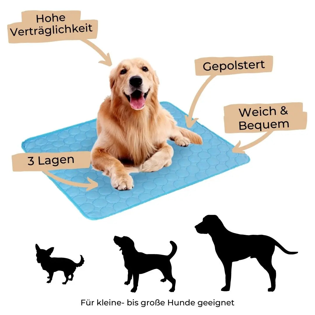 🔥🧊Letzter Tag 49 % Rabatt😍Emmalove Kühlmatte für Hunde & Katzen - Selbstkühlend für alle Haustiere | Extra leicht & geruchlos | 100x70cm Universalgröße🐶🐱 cetaut