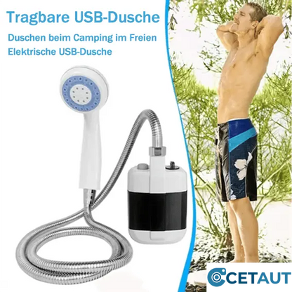 🚿 Frisch bleiben im Freien - 50% OFF - 🔥 Tragbare Campingdusche mit einstellbarem Durchfluss - für eine einfache und bequeme Reinigung im Freien! cetaut