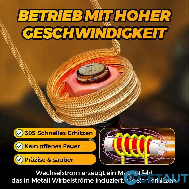 Magnetisches Induktionsheizungsset - 1100W Induktionshitze Werkzeug zum Entfernen von Bolzen cetaut