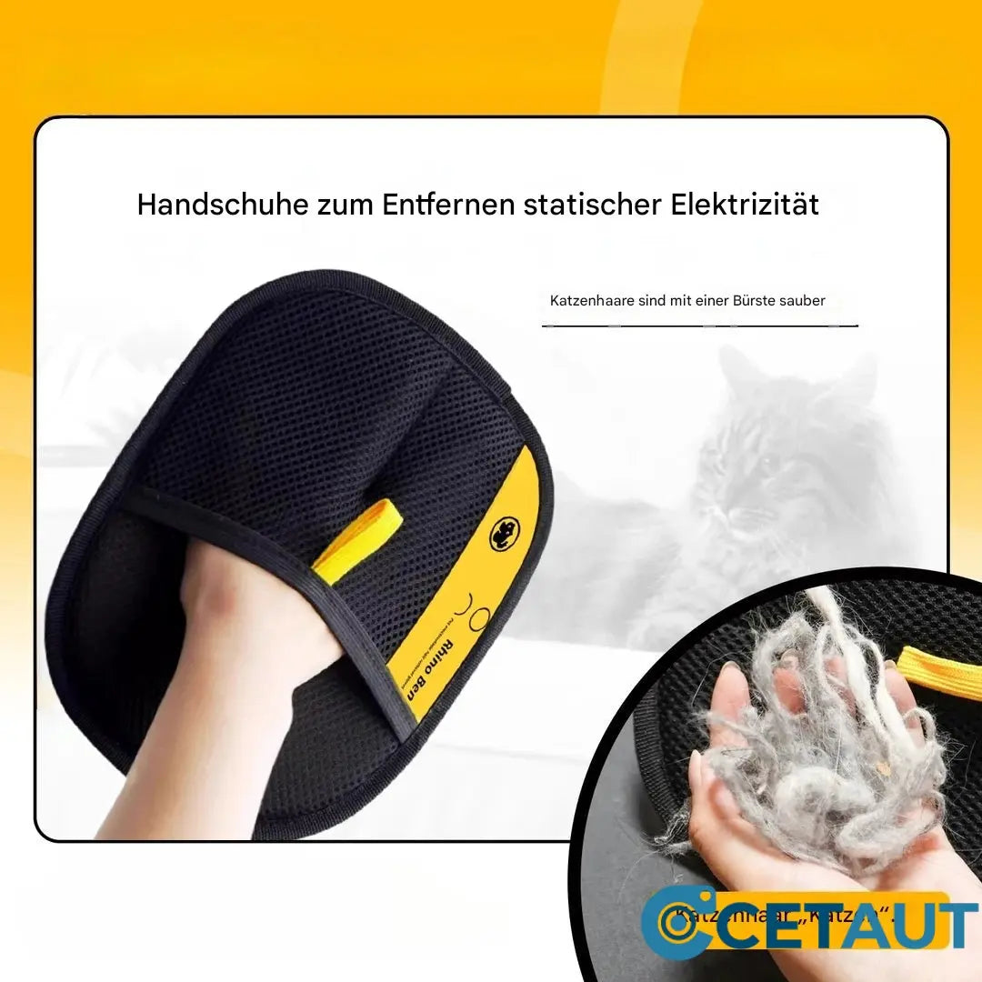 🔥Letzter Tag🐶🐱Doppelseitige Haustierpflegehandschuhe – Sauber, schnell und bequem! cetaut