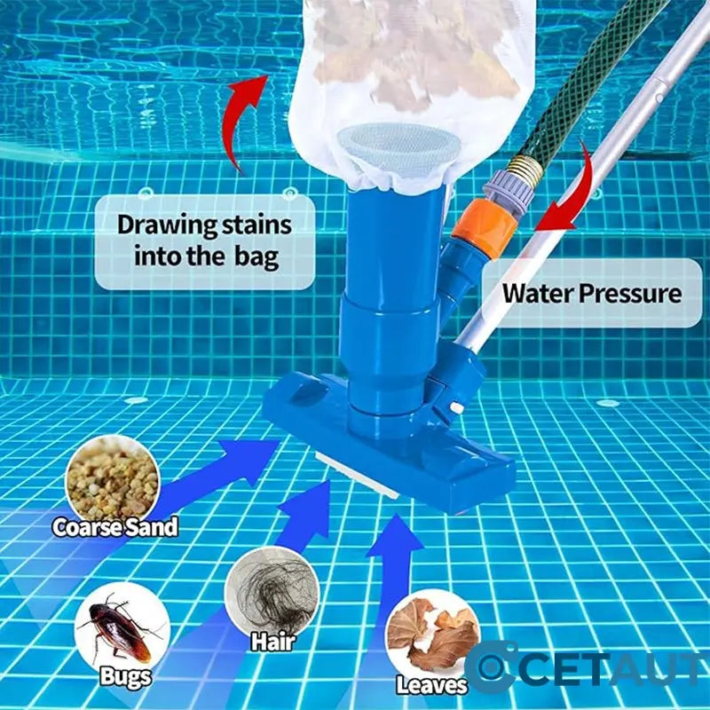 🏊‍♂️Perfekte Poolpflege: Sauber in Minuten – ohne Stress🛠️Powerful Suction Pool Vacuum Jet Kit cetaut