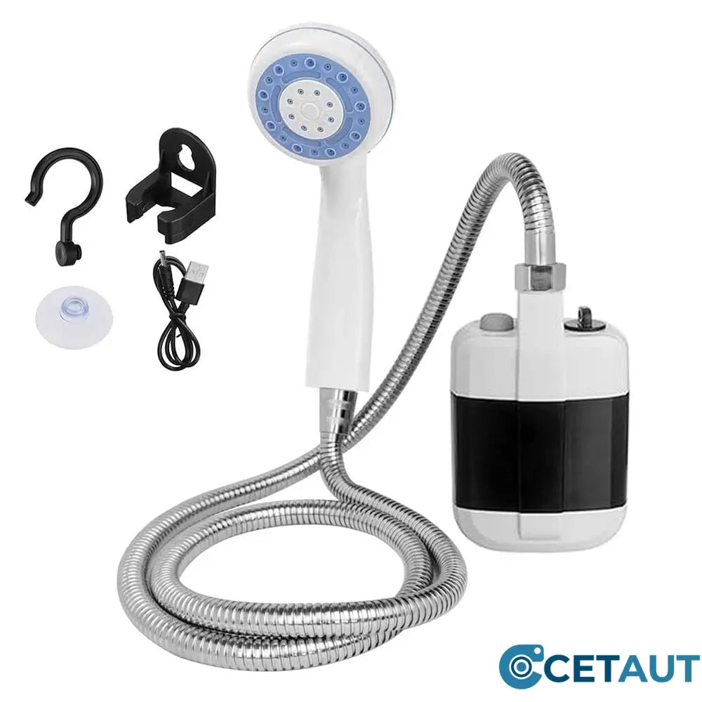 🚿 Frisch bleiben im Freien - 50% OFF - 🔥 Tragbare Campingdusche mit einstellbarem Durchfluss - für eine einfache und bequeme Reinigung im Freien! cetaut