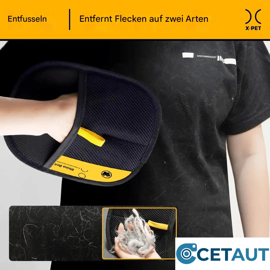 🔥Letzter Tag🐶🐱Doppelseitige Haustierpflegehandschuhe – Sauber, schnell und bequem! cetaut