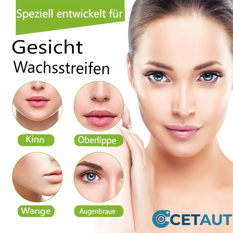 👉Glatt wie Seide, stark wie Wachs – 28 Tage ohne🔥  Rasieren50% RABATT🔥  auf 90er Pack Wachsstreifen zur Haarentfernung – Jetzt glatte Haut genießen! cetaut