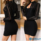 😍🌟Glitzerndes Kleid💓Sexy Mesh-Bodycon-Minikleid✨🌹 cetaut