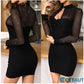 😍🌟Glitzerndes Kleid💓Sexy Mesh-Bodycon-Minikleid✨🌹 cetaut