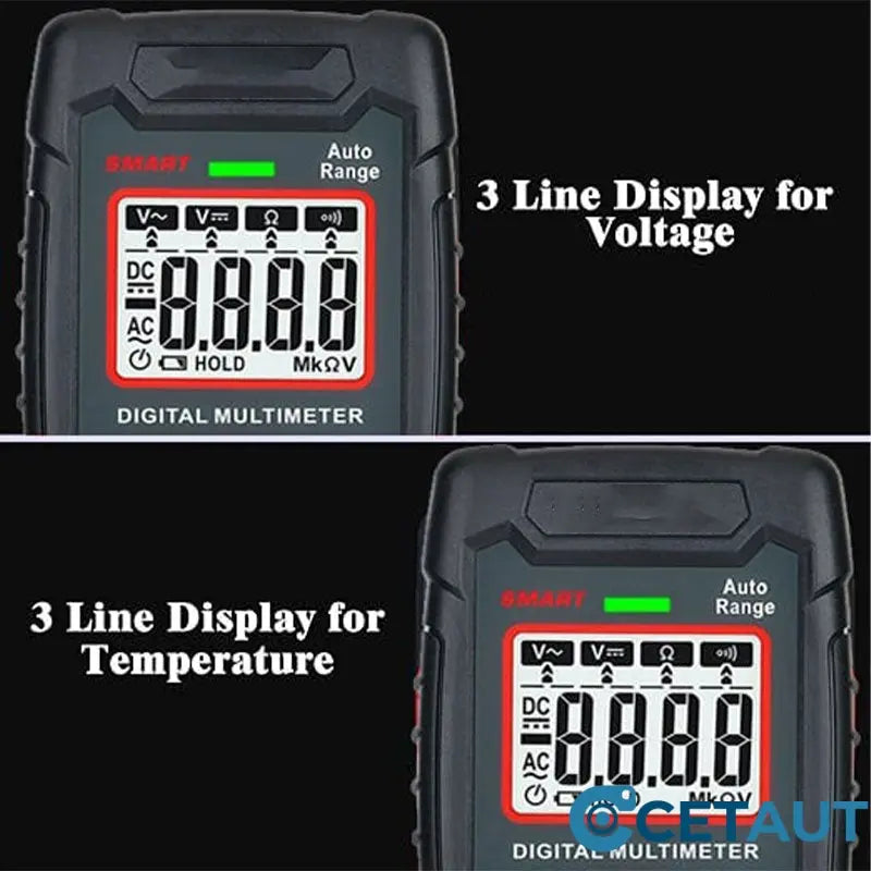 🔧⚡️ Smartes Anti-Burn-Multimeter! 4000 Zähler, automatische Messbereichswahl, handtellergroßes Null-Fehler-Messgerät ✨ cetaut