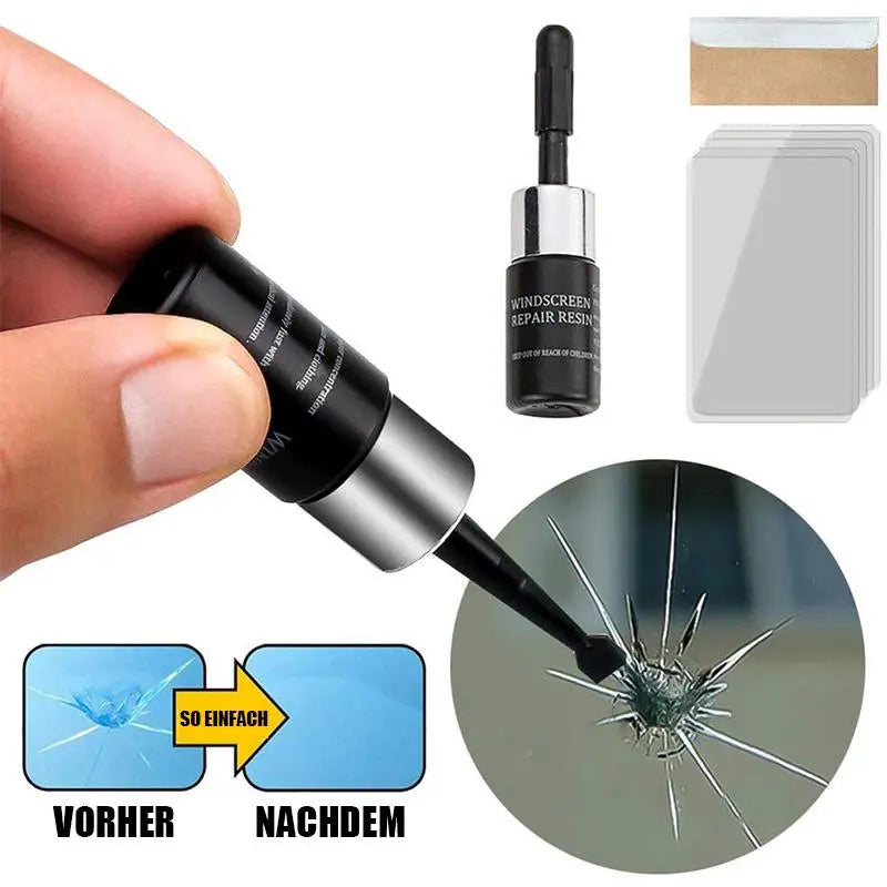 🔧 PROFI Glasreparatur-Set (20g) – Unsichtbare Riss-Reparatur in 20 Min. | Für Auto & Zuhause | 5x stärker als Glas cetaut
