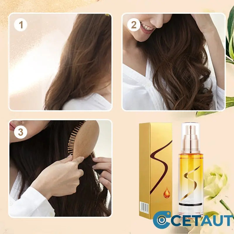 [Bestes Geschenk für sie] Haaröl-Serum-Spray für krauses Haar cetaut