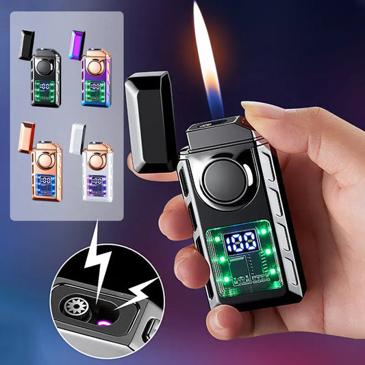 🔥Doppelflammen-Feuerzeug mit LED-Licht – 2 Stück günstiger & ✈️ kostenloser Versand! 💨✨ cetaut