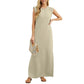⏳Begrenzte Zeit 50% Rabatt💥Damen Lockeres, Geteiltes, Faltenfreies Langarmkleid cetaut