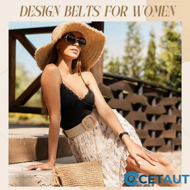 Modischer, eleganter, elastischer Gürtel für Damen cetaut