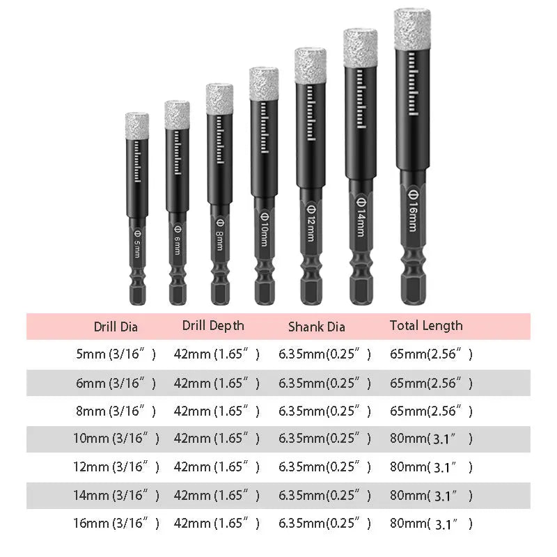 Zeitlich begrenzt 45%RABATT💕Hex Schaft Bohrer für Marmor/Fliese/Stein🛠️ cetaut