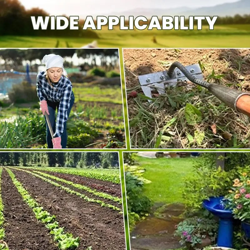 🔥Befristetes Angebot🍂5/6/7/8 Unkrautrechen mit Gartenzähnen aus Karbonstahl cetaut