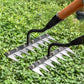 🔥Befristetes Angebot🍂5/6/7/8 Unkrautrechen mit Gartenzähnen aus Karbonstahl cetaut