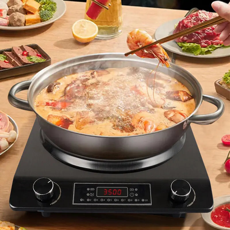 ⚡Zeitlich begrenztes Angebot von 49% - 3500 Watt Induktionskochfeld, 10 Temperaturstufen cetaut