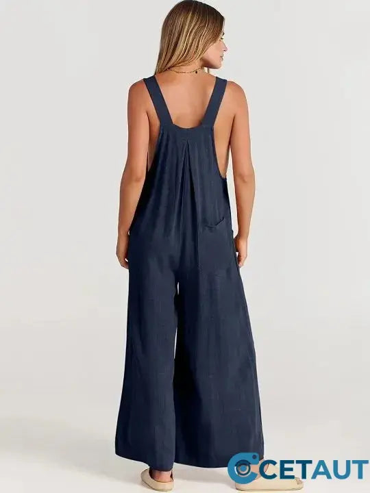 💕HOT SALE 50% OFF🥰 Plus Size Wide Leg Overalls Jumpsuit cetaut