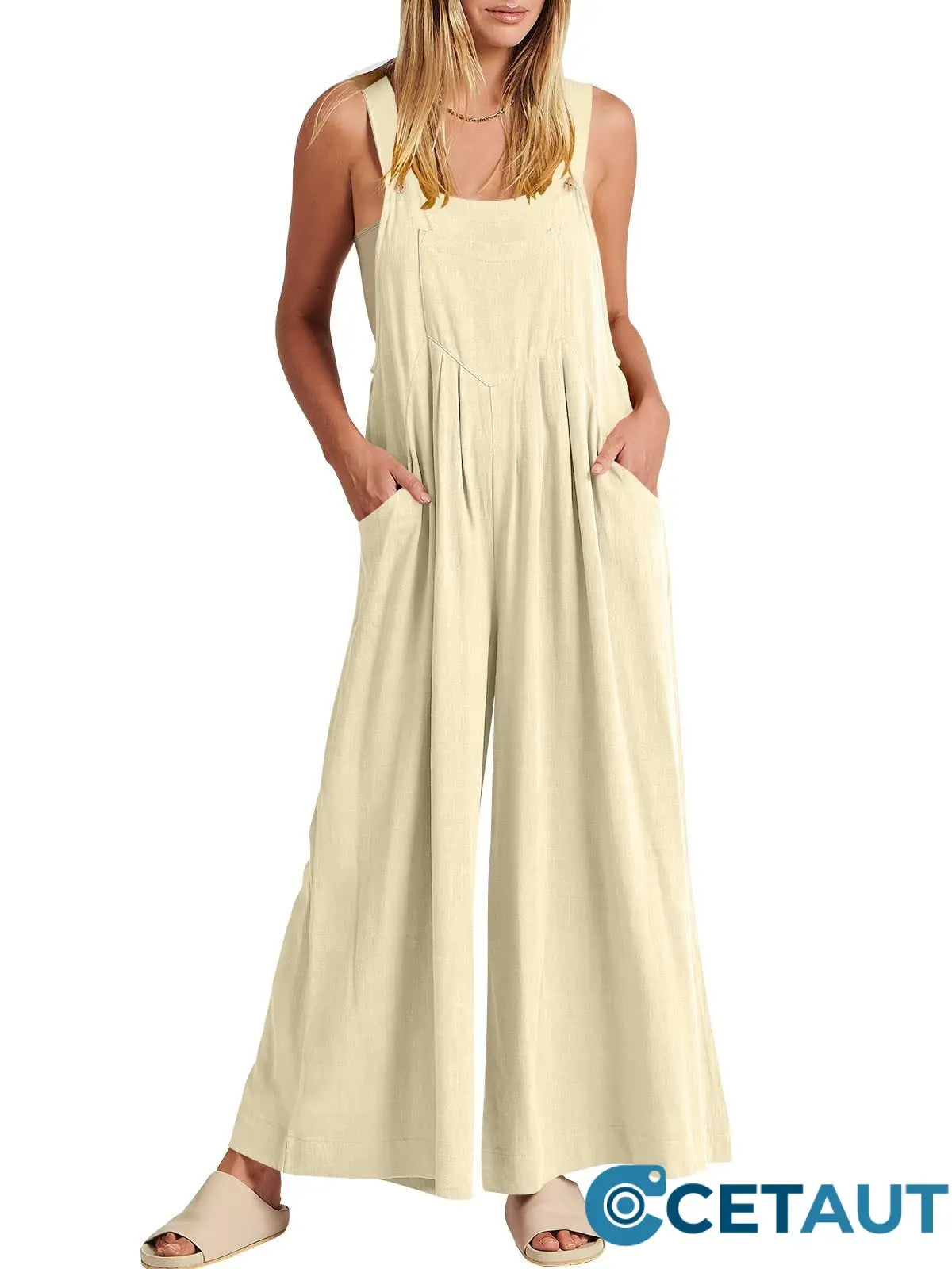 💕HOT SALE 50% OFF🥰 Plus Size Wide Leg Overalls Jumpsuit cetaut