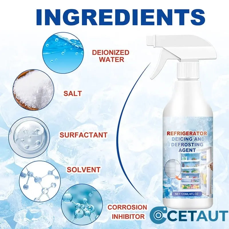 🎁 3 kaufen, 1 gratis!🎁Krachtige ontdooien spray voor koelkast vriezer cetaut