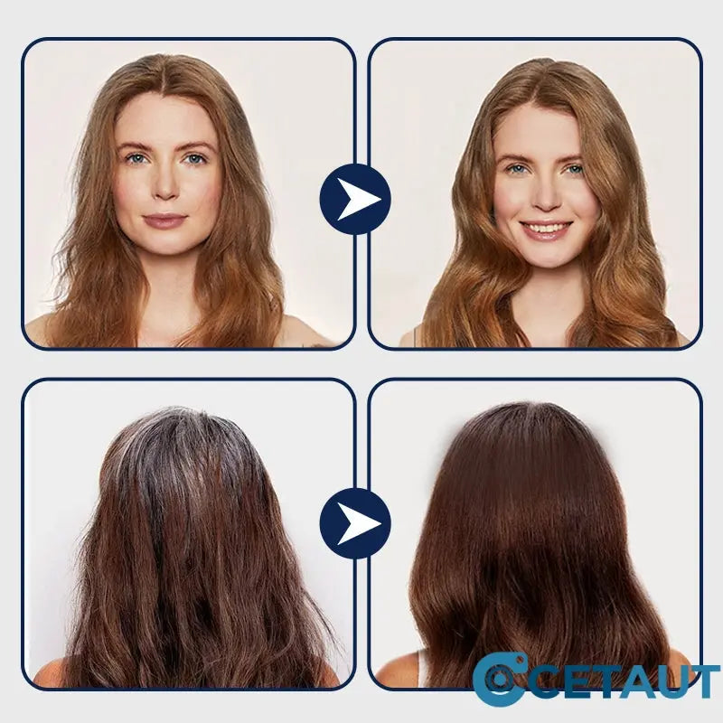 🍀Haarfärbecreme auf pflanzlicher Basis - Milde Formel, lang anhaltend cetaut