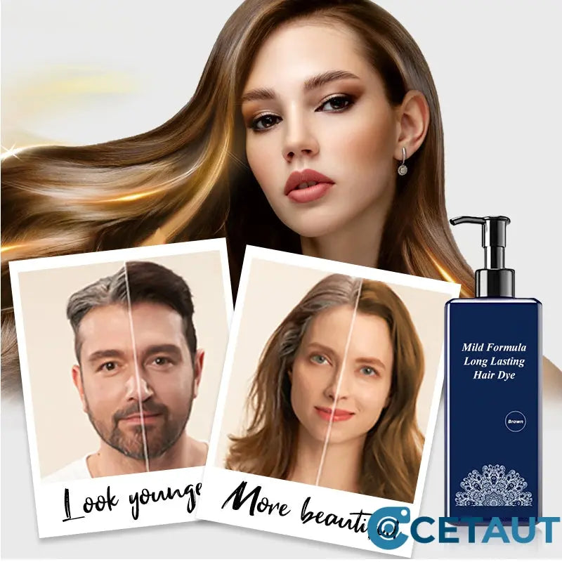 🍀Haarfärbecreme auf pflanzlicher Basis - Milde Formel, lang anhaltend cetaut