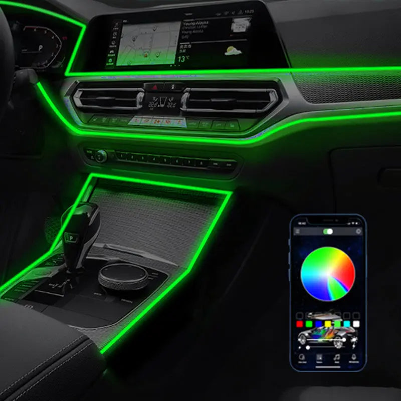 🎆✨Atmosphäre Neonstreifenlicht für Innenauto -Panel🚗 cetaut