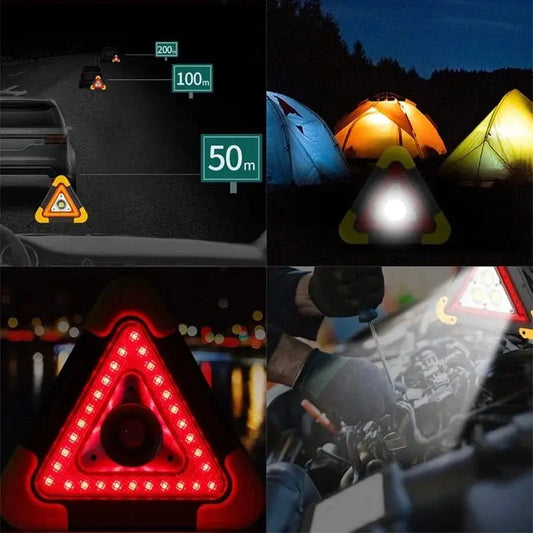🚗Großes Sonderangebot – 50 % Rabatt🆘3-IN-1 Dreieckige Solar-Notfall-Signalleuchte für den Straßenrand✨ cetaut