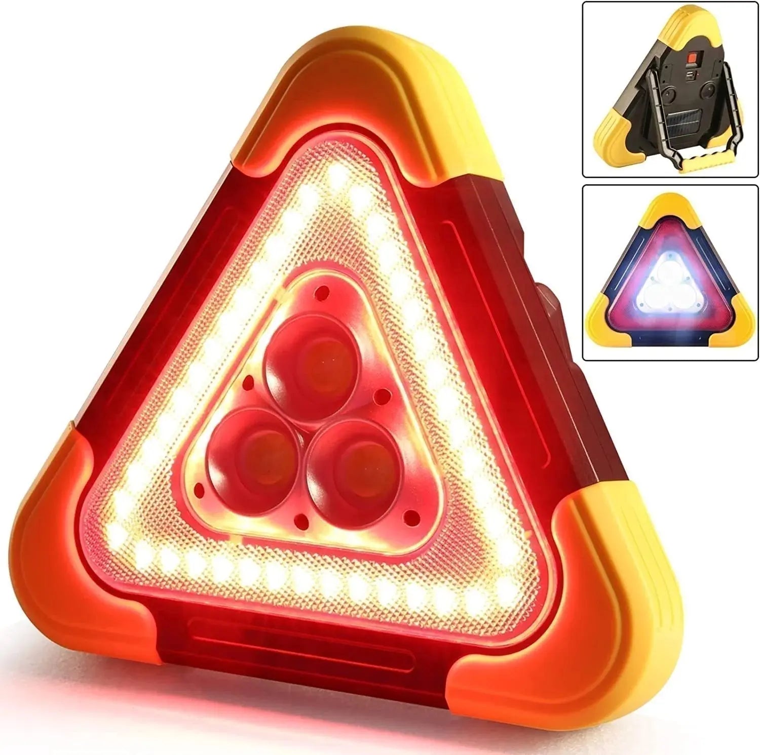 🚗Großes Sonderangebot – 50 % Rabatt🆘3-IN-1 Dreieckige Solar-Notfall-Signalleuchte für den Straßenrand✨ cetaut