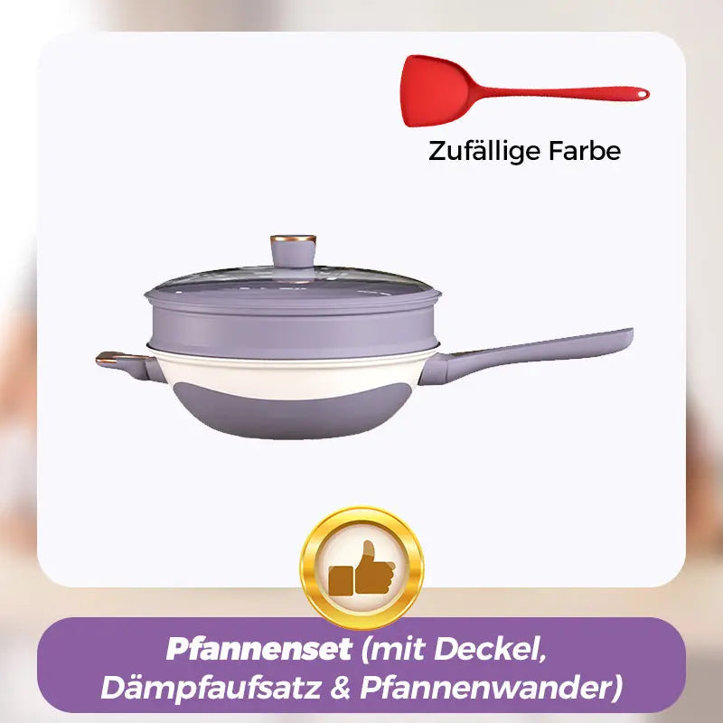 🔥Sonderpreis 🔥Titanium Antihaft-Niederdruck-Pfannenset cetaut