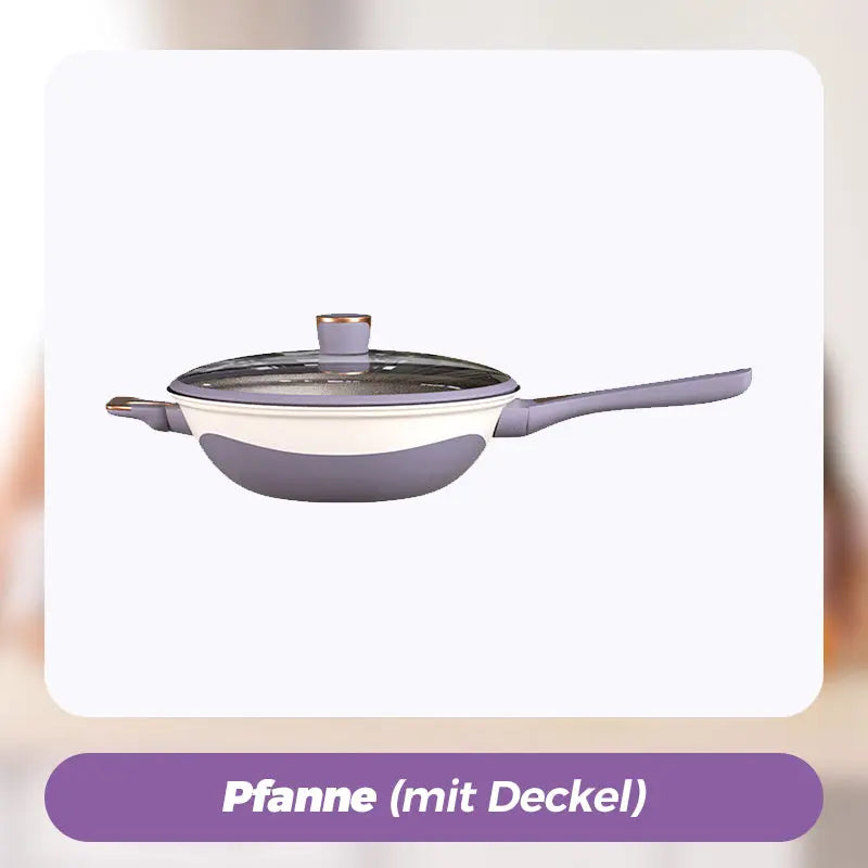 🔥Sonderpreis 🔥Titanium Antihaft-Niederdruck-Pfannenset cetaut