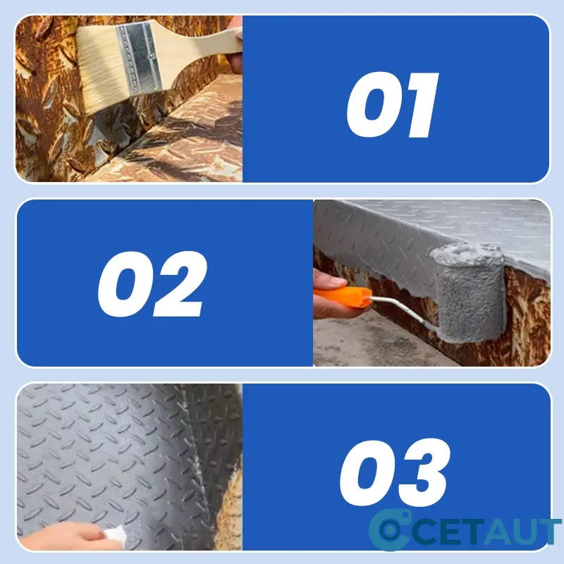 Metallschutzfarbe: Rostfrei in 1 Schritt – für Zaun, Auto & Werkzeug🔥Wetterfeste Rostumwandlungsfarbe für Metall🛡️ cetaut