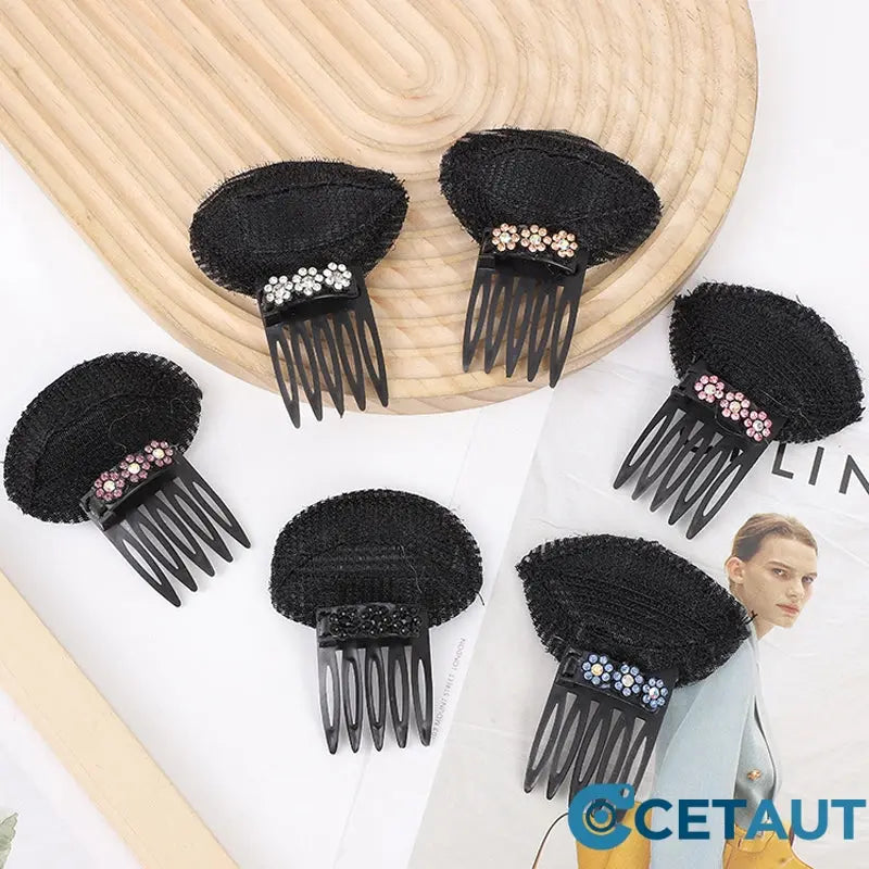 Invisible Traceless Hair Root Fluffy High Top Hair Pad Clip cetaut