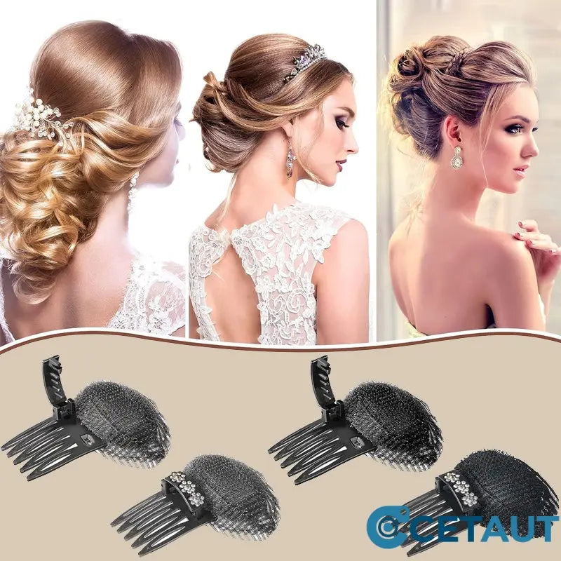 Invisible Traceless Hair Root Fluffy High Top Hair Pad Clip cetaut