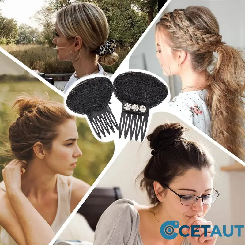 Invisible Traceless Hair Root Fluffy High Top Hair Pad Clip cetaut