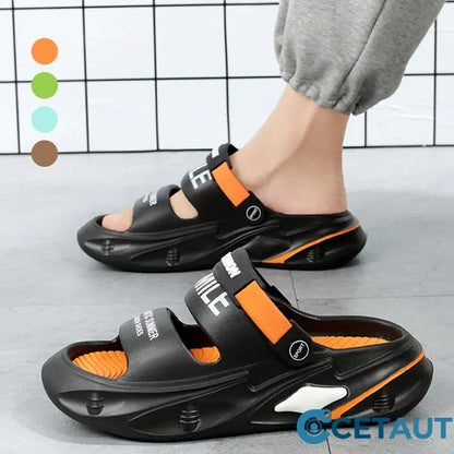 🔥2025 heißer Verkauf🔥chunky gepolsterte Sandalen mit einem schwellähnlichen Griff cetaut