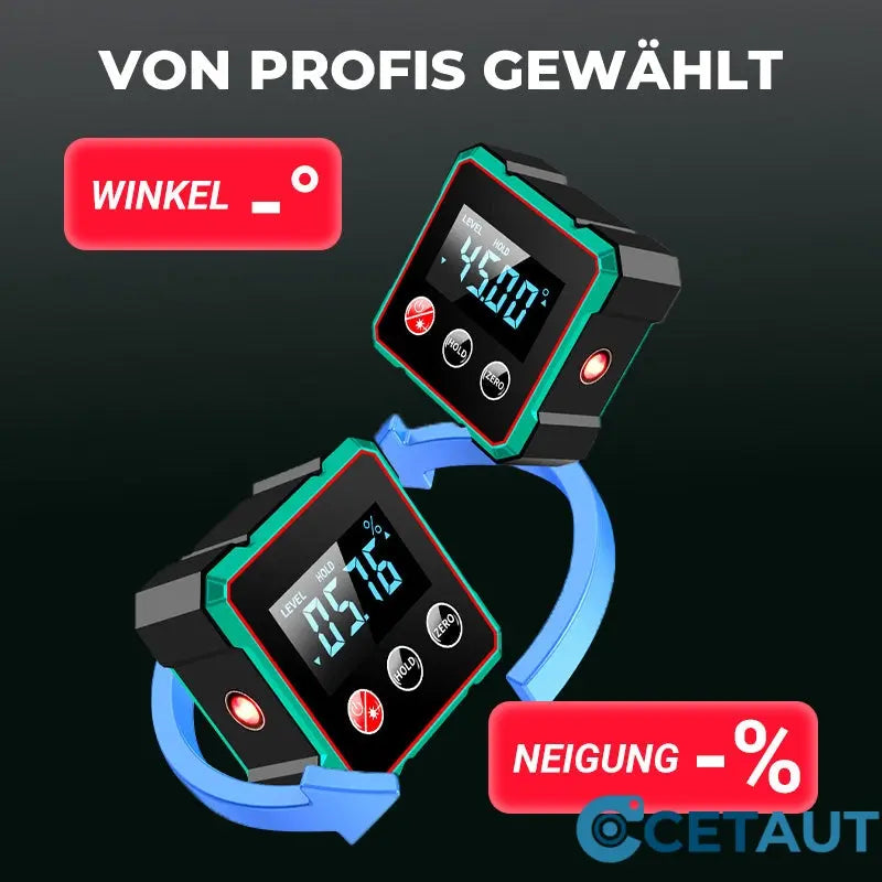 Magnetischer digitaler Winkelmesser mit elektronischem Laser cetaut
