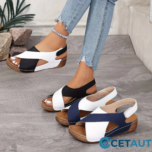 💥Begrenzte Zeit 52% Rabatt💥【EU 36-43】Casualowe zehenoffene Strandsandalen cetaut