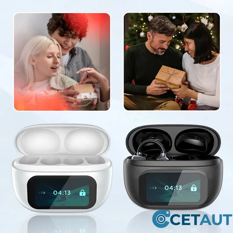 Headset mit Ohrclip und intelligentem Farbbildschirm für intelligente Übersetzungen cetaut