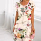 Kaskadenkleid mit Blumenmuster und mehreren Pflanzen cetaut