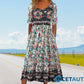 🔥50% OFF🌸✨ Elegantes Kleid mit böhmischem Muster für Frauen cetaut