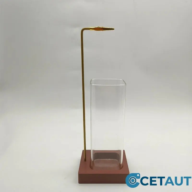 Räucherstäbchenhalter mit abnehmbarem Aschefänger aus Glas cetaut