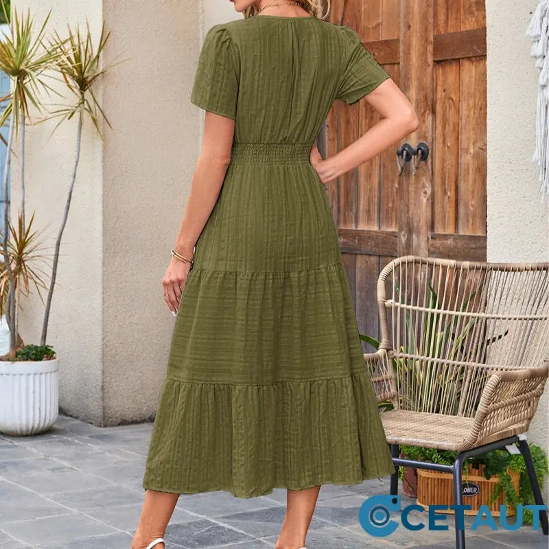 💃 Damen Sommer 2025 Casual Midi Maxi Kleider 💞 cetaut